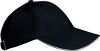 orlando kids - gorra niños 6 paneles negro/blanco vista2