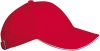 orlando kids - gorra niños 6 paneles red/blanco vista2