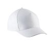 gorra de algodón para niños - 5 paneles blanco vista3