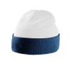 gorro bicolor con dobladillo blanco/navy vista2