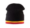 gorro con tira bicolor contrastada negro vista2