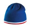 gorro con tira bicolor contrastada azul vista2