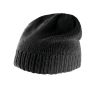 gorro con borde acanalado negro vista2