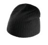 gorro de punto acanalado negro vista2