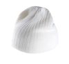 gorro de punto acanalado blanco vista2