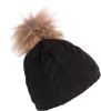 gorro con pompón negro vista4