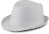 sombrero de paja estilo panamá retro blanco vista4