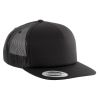gorra trucker clásica - 5 paneles negro vista1