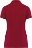 polo vintage manga corta mujer manga corta rojo vista2