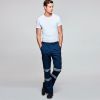 Pantalones reflectantes roly daily hv de poliéster azul marino con impresión vista 1