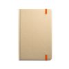 magritte. cuaderno a5 naranja vista3