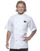 Chaquetas de cocinero karlowsky chef gustav manga corta blanco con publicidad vista 1