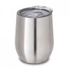 Vasos para llevar ronde de metal cromado satinado vista 1