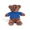 Peluches bear de poliéster azul royal con logo vista 1