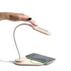 OZZEL. Lámpara de mesa con cargador inalámbrico (Rápido, 10W)
