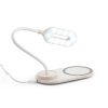 OZZEL. Lámpara de mesa con cargador inalámbrico (Rápido, 10W)