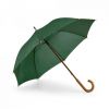 Paraguas clásicos betsey de poliéster verde oscuro con logo vista 1