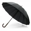 Paraguas clásicos hedi de plástico negro vista 1