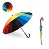 Paraguas clásicos duha de plástico con publicidad vista 5