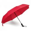 Paraguas plegables campanela de plástico rojo vista 1