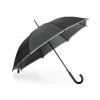 Paraguas clásicos megan de poliéster negro para personalizar vista 1