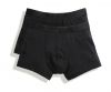 Underwear fruit of the loom boxer shorty (pack de 2) negro con impresión vista 1