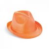 Sombreros manolo de plástico naranja vista 1