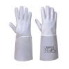 guante premium soldadura tig burgundy/blanco vista1