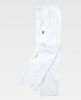 Pantalones de trabajo workteam b1402 de poliéster blanco para personalizar vista 1