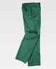 Pantalones de trabajo workteam b1402 de poliéster verde para personalizar vista 1