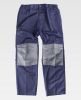 Pantalones de trabajo workteam b14 marino gris con publicidad vista 1