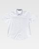 Camisas de trabajo workteam manga corta cuello clasico de poliéster blanco para personalizar vista 1