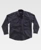 Camisas de trabajo workteam safari aberturas negro para personalizar vista 1
