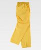 Pantalones de trabajo workteam b93 amarillo con publicidad vista 1