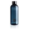 botella de agua estanca con tapa metálica azul vista2