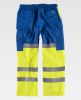 Pantalones reflectantes workteam combinado con refuerzos alta visibilidad de poliÃ©ster para personalizar vista 2