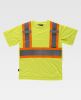 Camisetas reflectantes workteam reflectante fluorescente fluo yellow fluo orange con publicidad vista 1