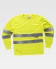 Camisetas reflectantes workteam alta visibilidad ml c39 amarillo fluor con publicidad vista 1