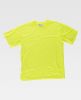 Camisetas reflectantes workteam alta visbilidad mc de poliéster amarillo fluor para personalizar vista 1
