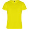 Camisetas técnicas roly camimera niño de poliéster amarillo vista 1