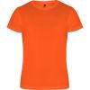 Camisetas técnicas roly camimera niño de poliéster naranja fluor vista 1