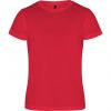 Camisetas técnicas roly camimera niño de poliéster rojo vista 1
