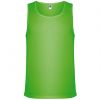 Camisetas técnicas roly interlagos de poliéster verde fluor con impresión vista 1