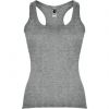 Camisetas tirantes roly carolina mujer de 100% algodón gris vigoré para personalizar vista 1