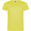 Camisetas manga corta roly akita niño de poliéster amarillo fluor para personalizar vista 1
