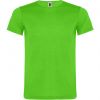 Camisetas manga corta roly akita niño de poliéster verde fluor para personalizar vista 1