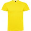 Camisetas manga corta roly braco de 100% algodón amarillo con impresión vista 1