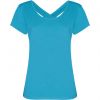Camisetas manga corta roly agnese mujer de algodon turquesa para personalizar vista 1