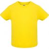 Camisetas manga corta roly baby de 100% algodón amarillo para personalizar vista 1