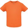 Camisetas manga corta roly baby de 100% algodón naranja para personalizar vista 1